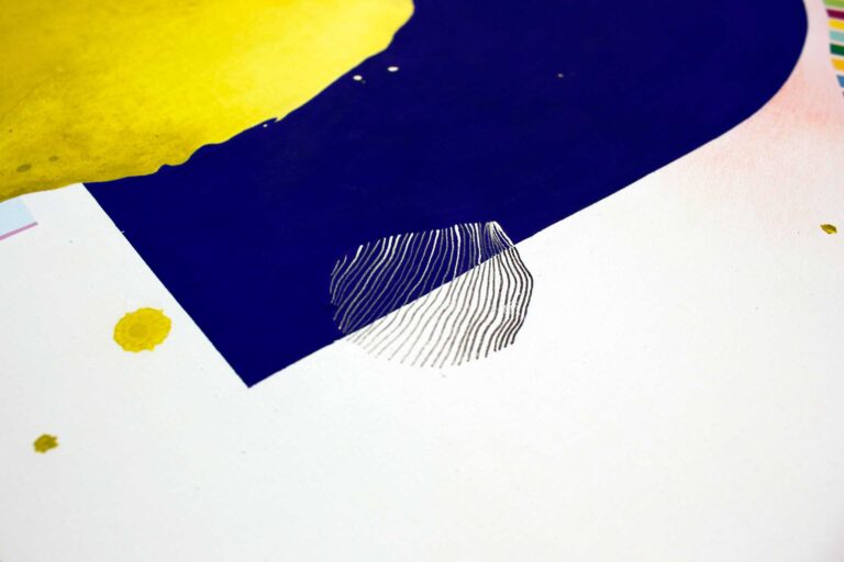 abstrakti tapyba ant drobės | Kobaldo mėlyna | Pasteliai | Didelė drobė | Vilnius, Lietuva